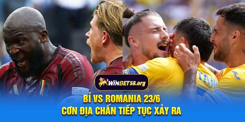Bỉ vs Romania 23/6
